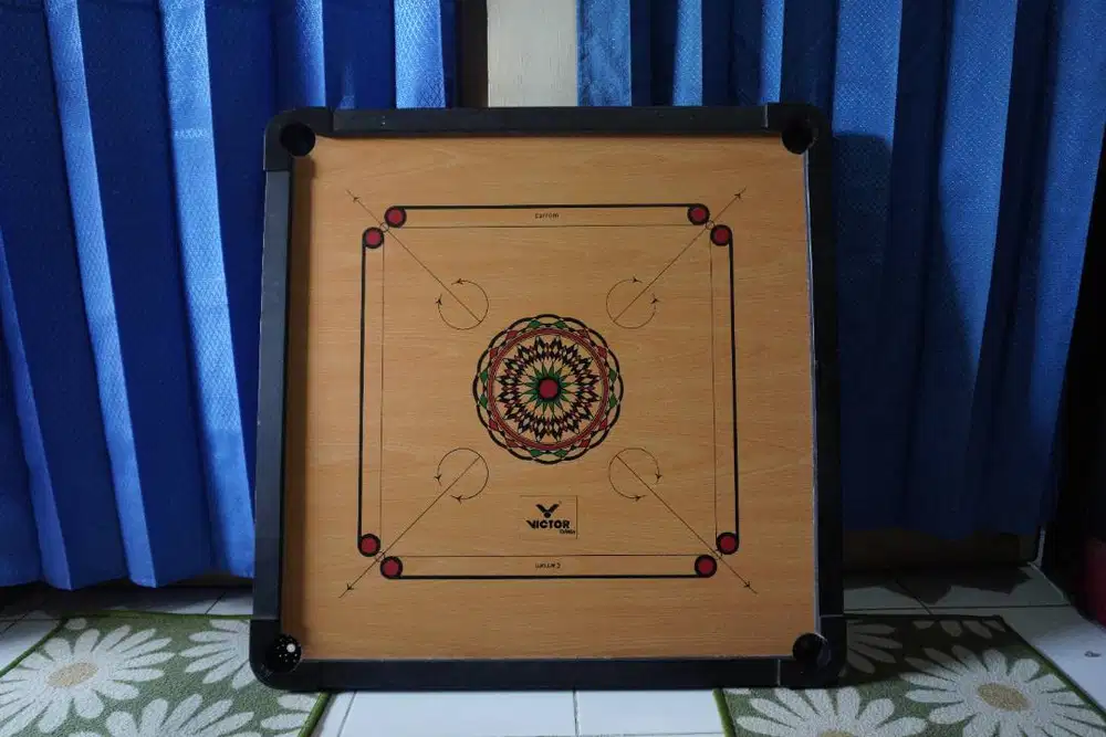 Meja Karambol ukuran 83cmx83cm fulset dengan biji/kristal nya