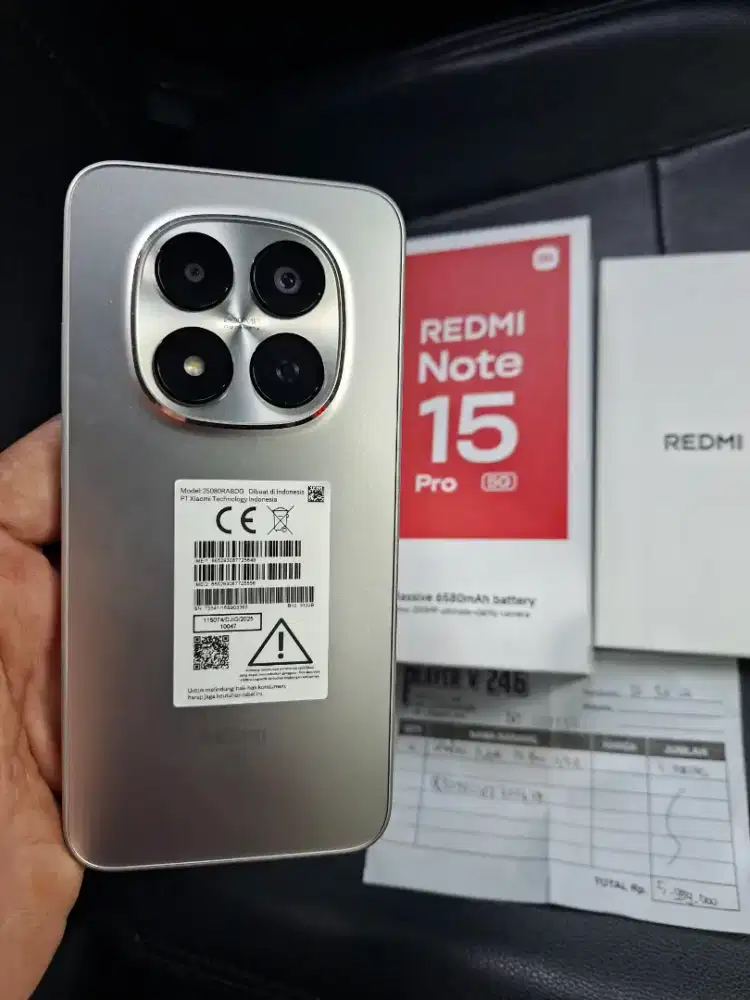 Redmi NOTE 15 PRO 5G RAM 12+12/512 usia baru 2 mingguan garansi ON