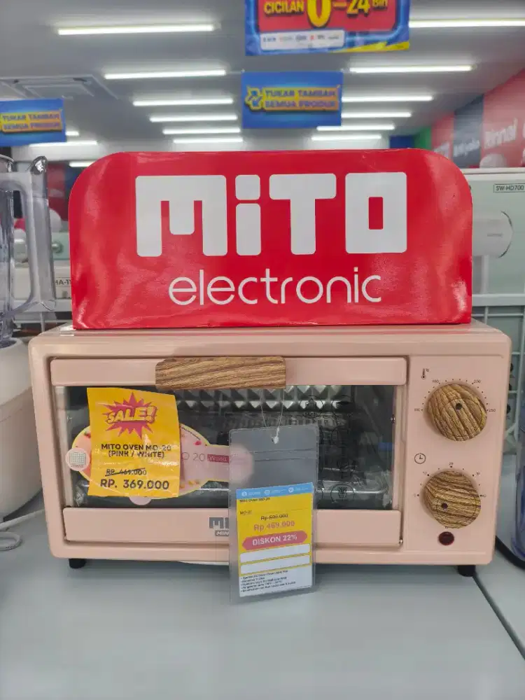 Promo Oven Listrik Mito MO 20 Capacity 11L Low Watt
Diskon Bisa Cicil