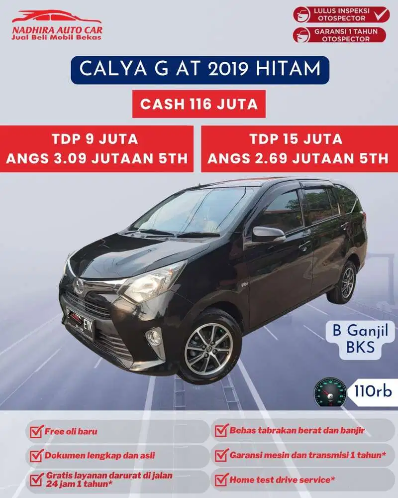 Angsuran 2 Jutaan Calya G AT 2019 Hitam