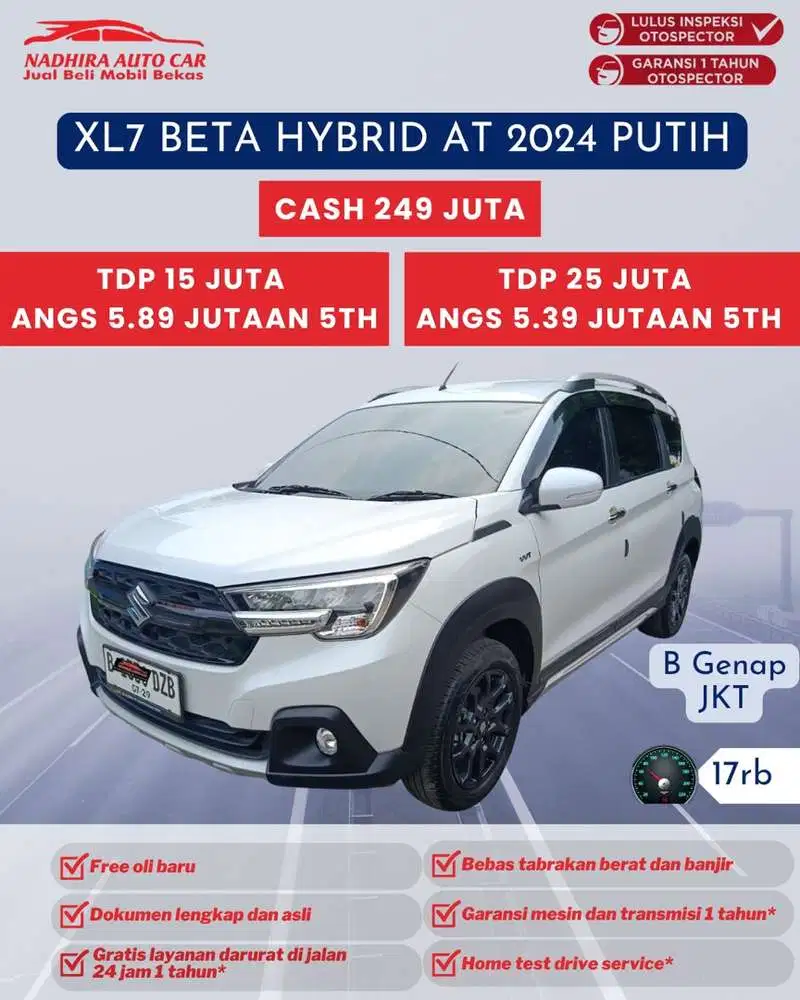 Angsuran 5 Jutaan XL7 Beta Hybrid AT 2024 Putih
