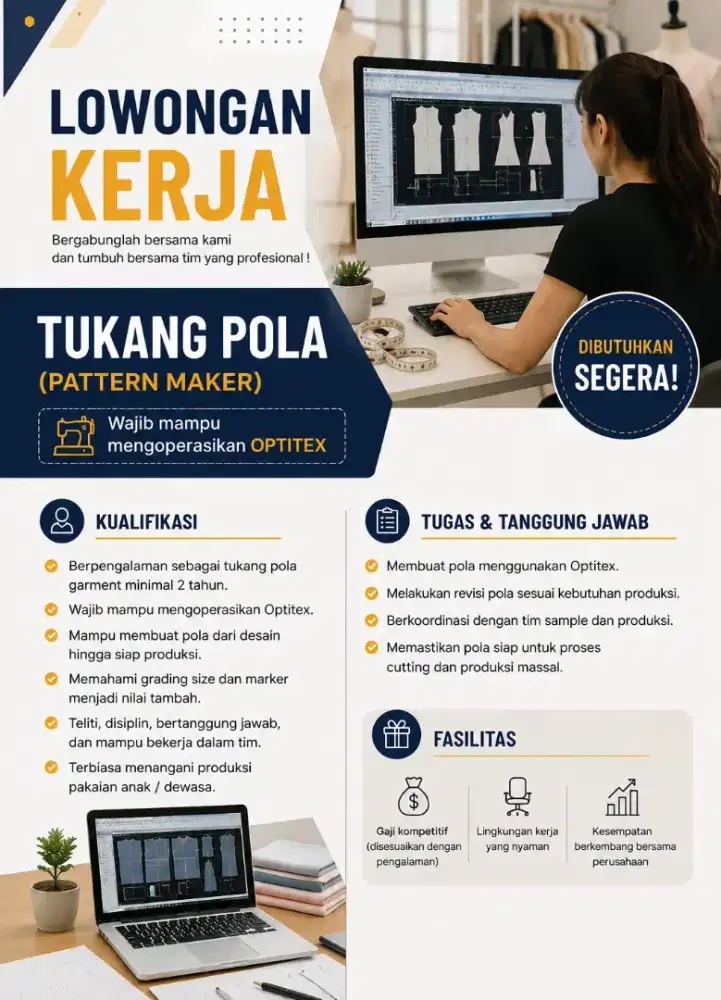 LOWONGAN TUKANG POLA