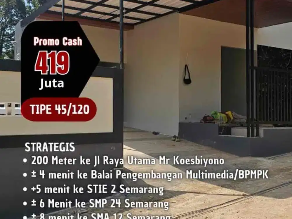 Rumah Ready di mangunsari unnes gunungpati