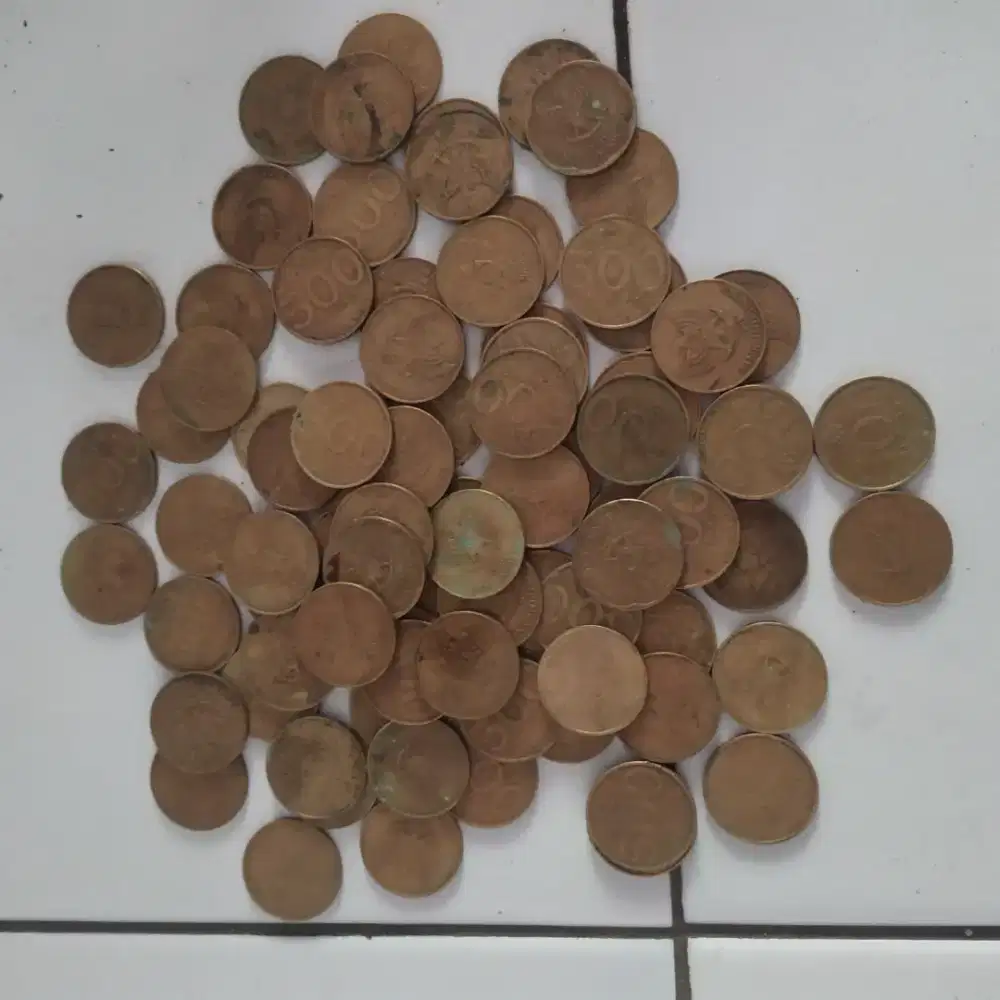 Koin Rp 500 campur