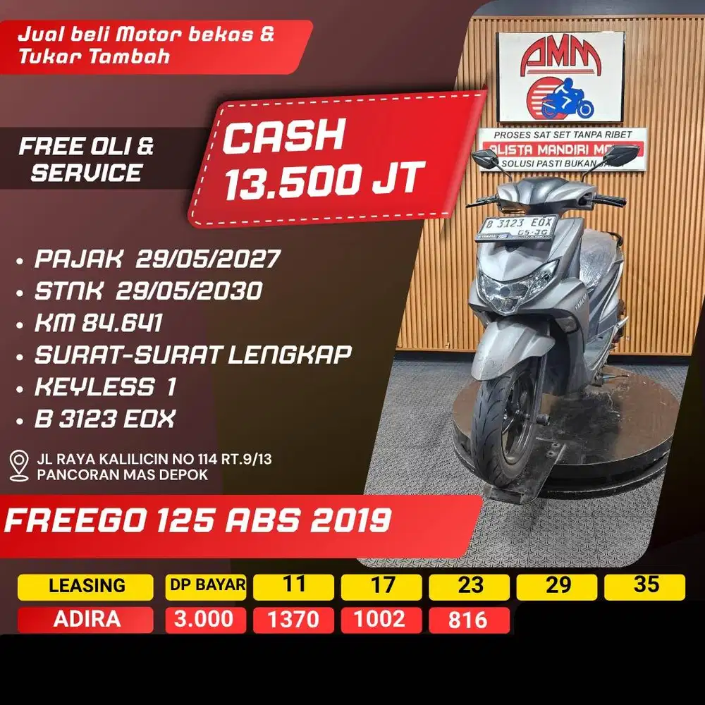 FREEGO ABS 2019 BISA CASH/KREDIT/TUKAR TAMBAH/PAKAI CC/PAYLATER
