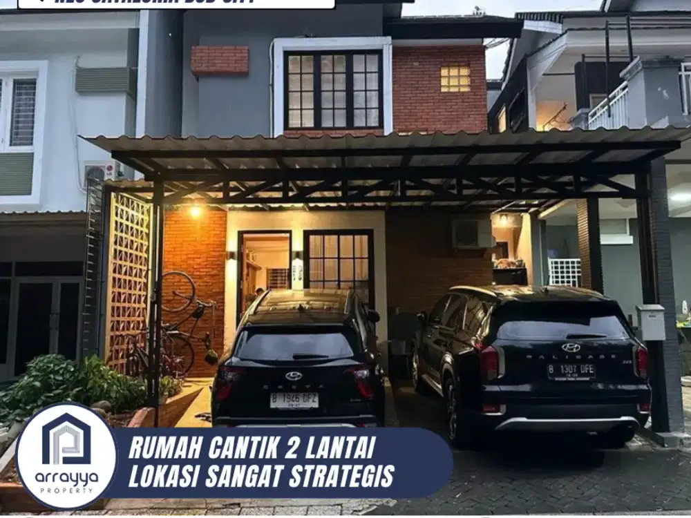DIJUAL RUMAH CANTIK 2 LANTAI SIAP HUNI SEMI FURNISHED DI NEO CATALONIA BSD (HRB206)