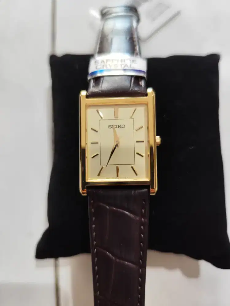 Seiko Pria Rectangular SWR106 SWR106P1 BARU GARANSI RESMI