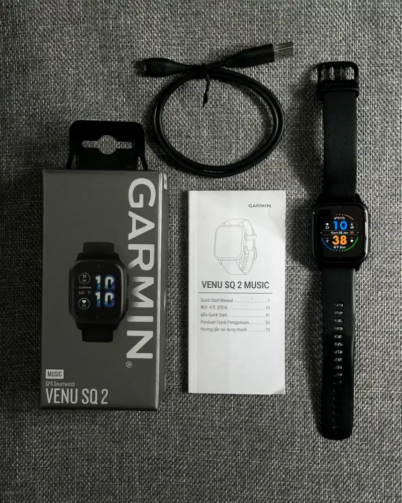 Jam Garmin Venu SQ2 Music 2 Black