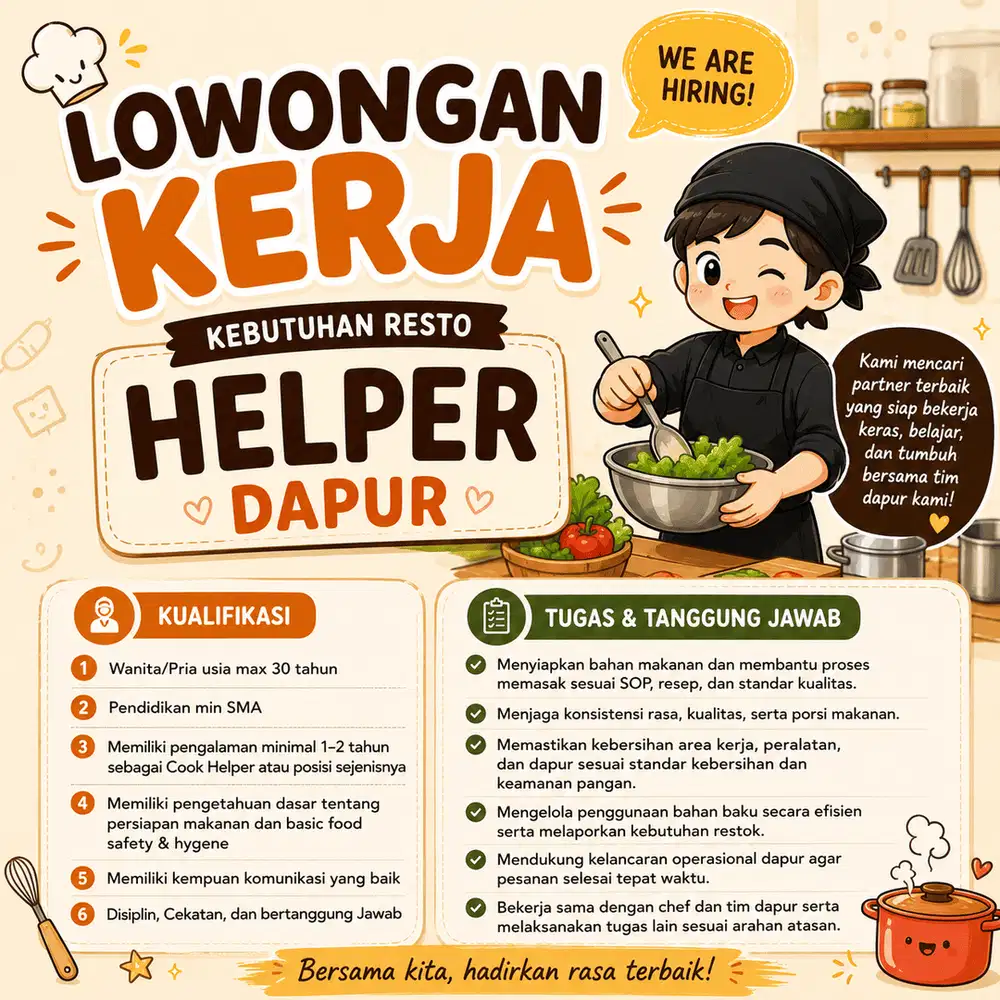 Restaurant Cook Helper