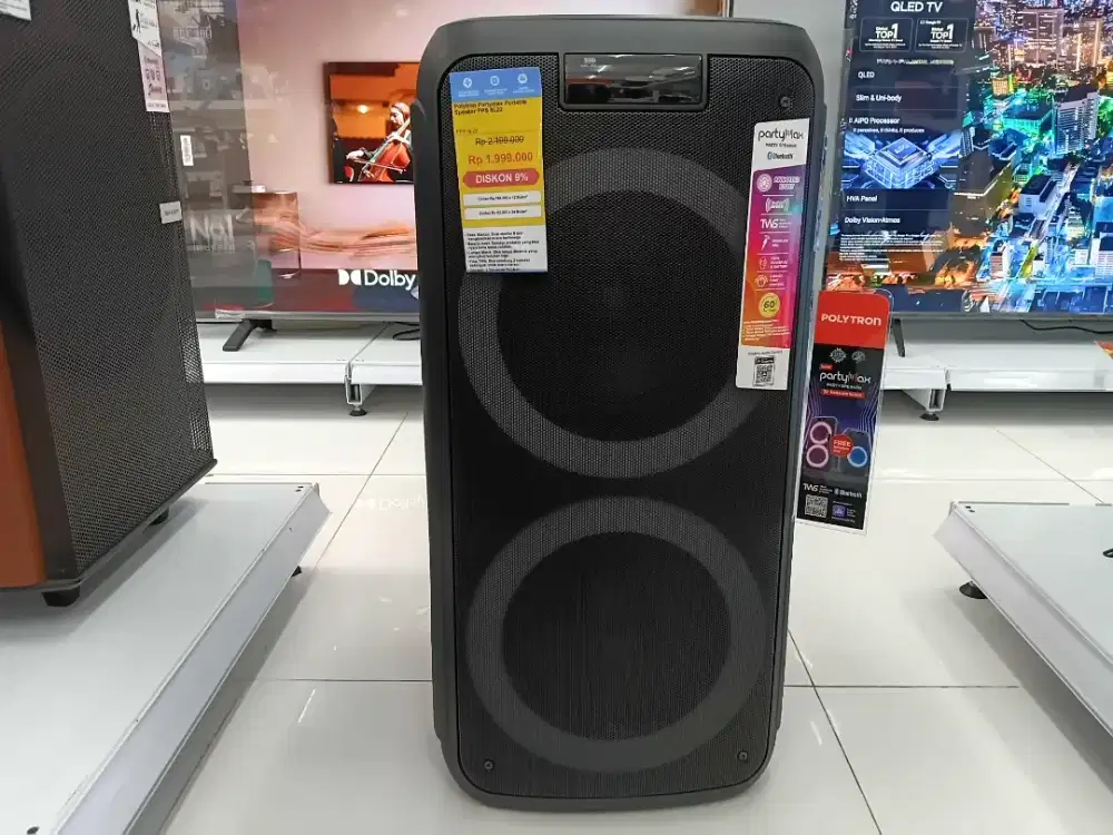 [PROMO] Polytron Partymax Portable Bluetooth Speaker Aktif Bisa Cicil
