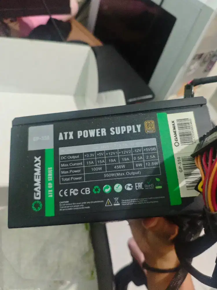 PSU 550W 80+ Bronze Gamemax