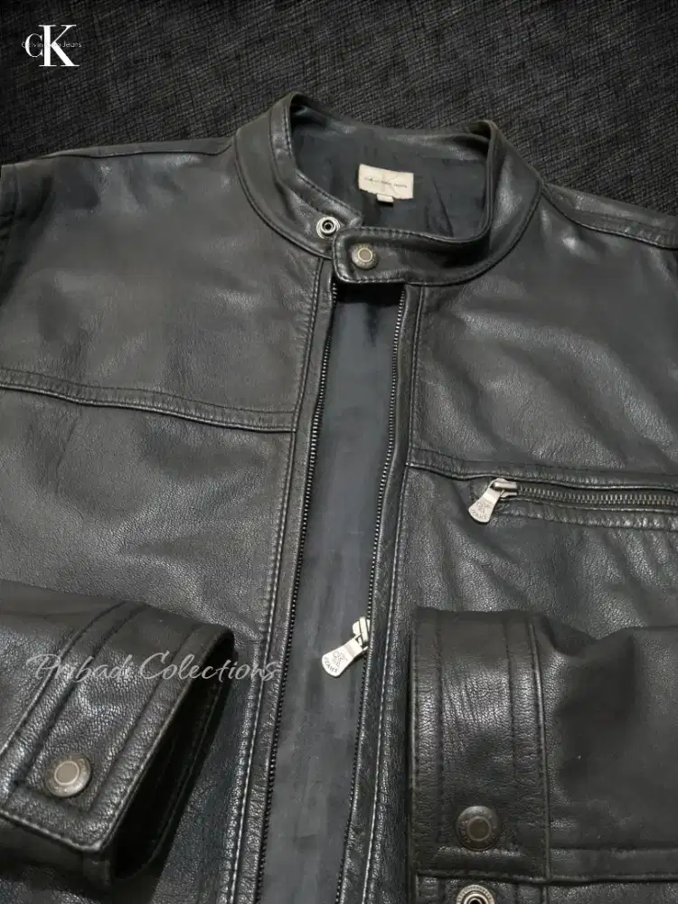 Jaket Kulit Calvin Klein Original