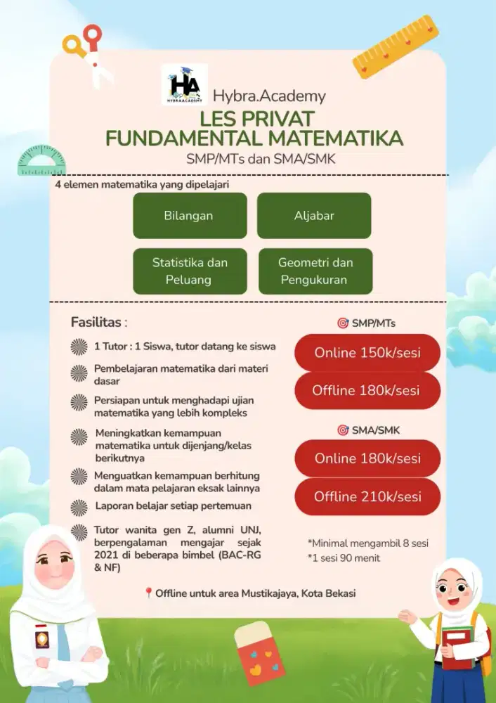 Jasa les privat Mustikajaya Kota Bekasi