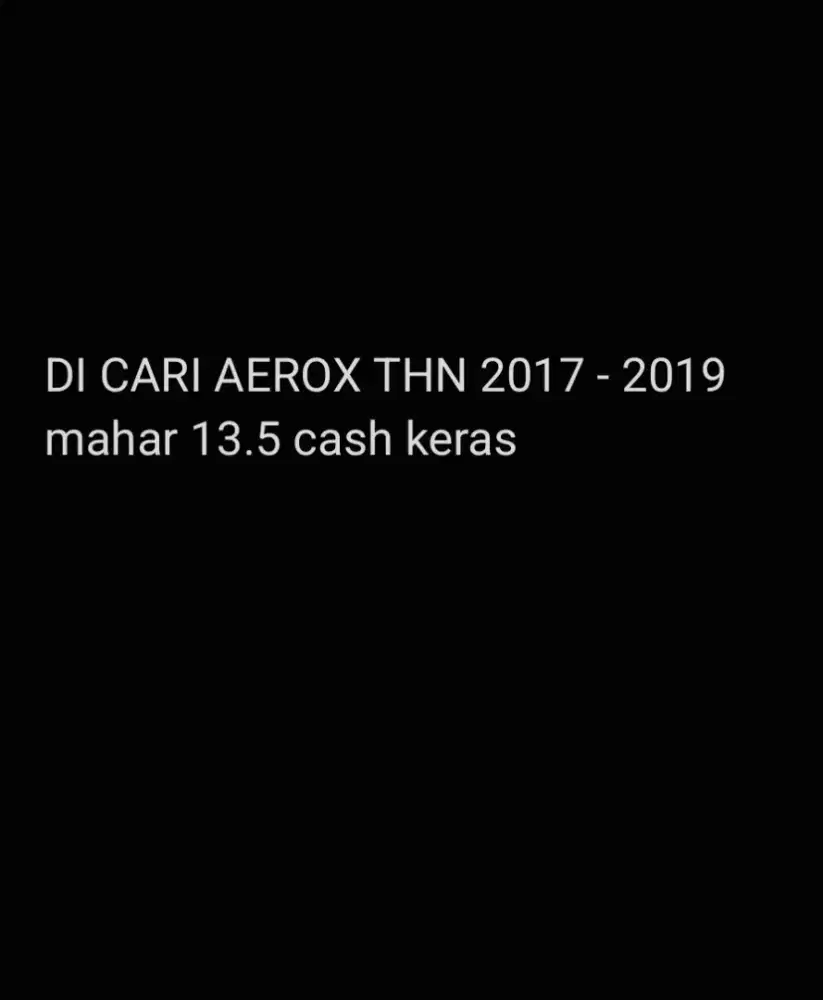 AEROX 2017 2019 DICARI
