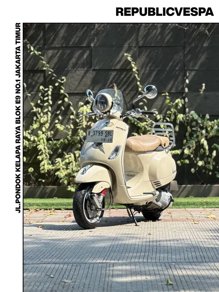 TERMURAH PIAGGIO VESPA LXV 150 3V IE TH 2014 WARNA BEIGE TUFO DI LECCE