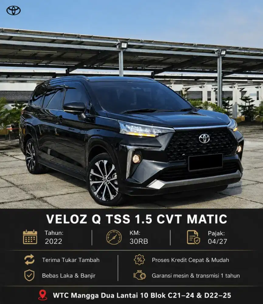 VELOZ Q TSS CVT 1.5 MATIC 2022 HITAM