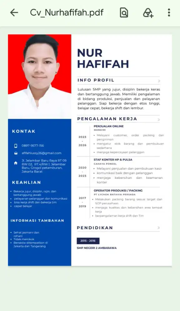 Mencari pekerjaan