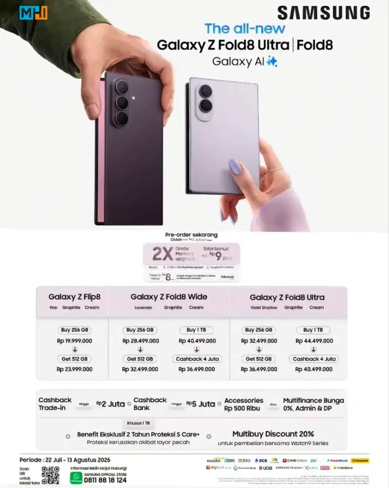 PRE ORDER GALAXY ZFOLD 8 ULTRA | Z FOLD8 | Z FLIP8