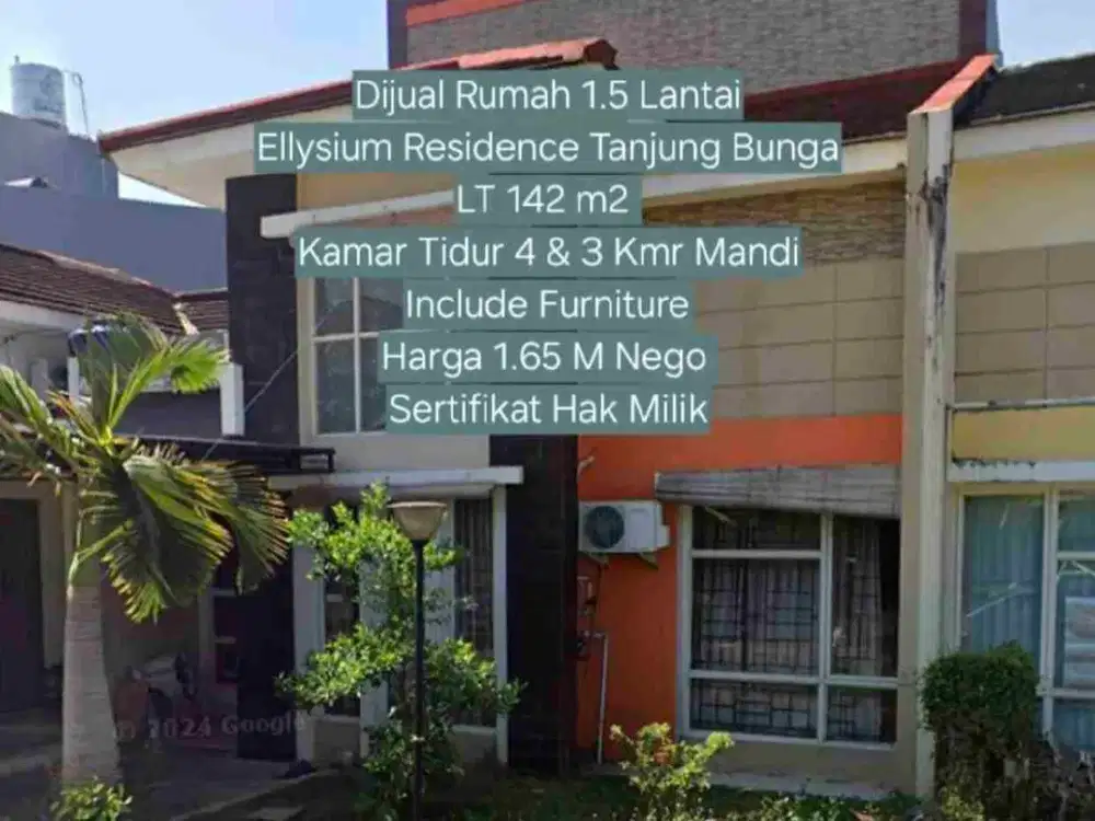 Dijual Rumah 2 lt di perum. Elysium Thg Bunga Makassar