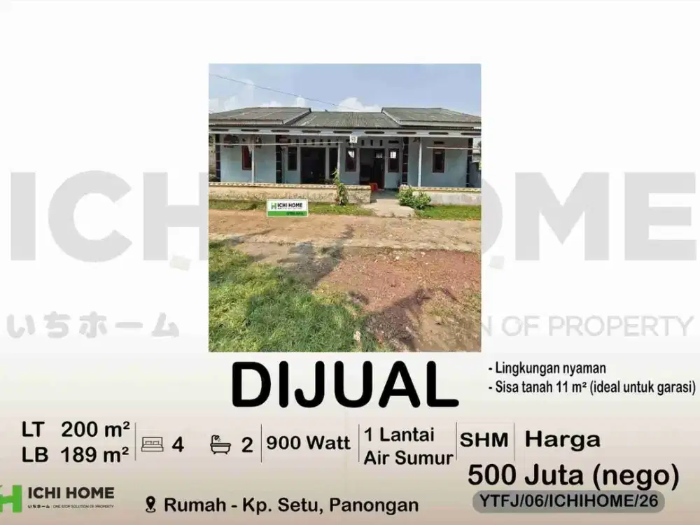 Rumah dijual