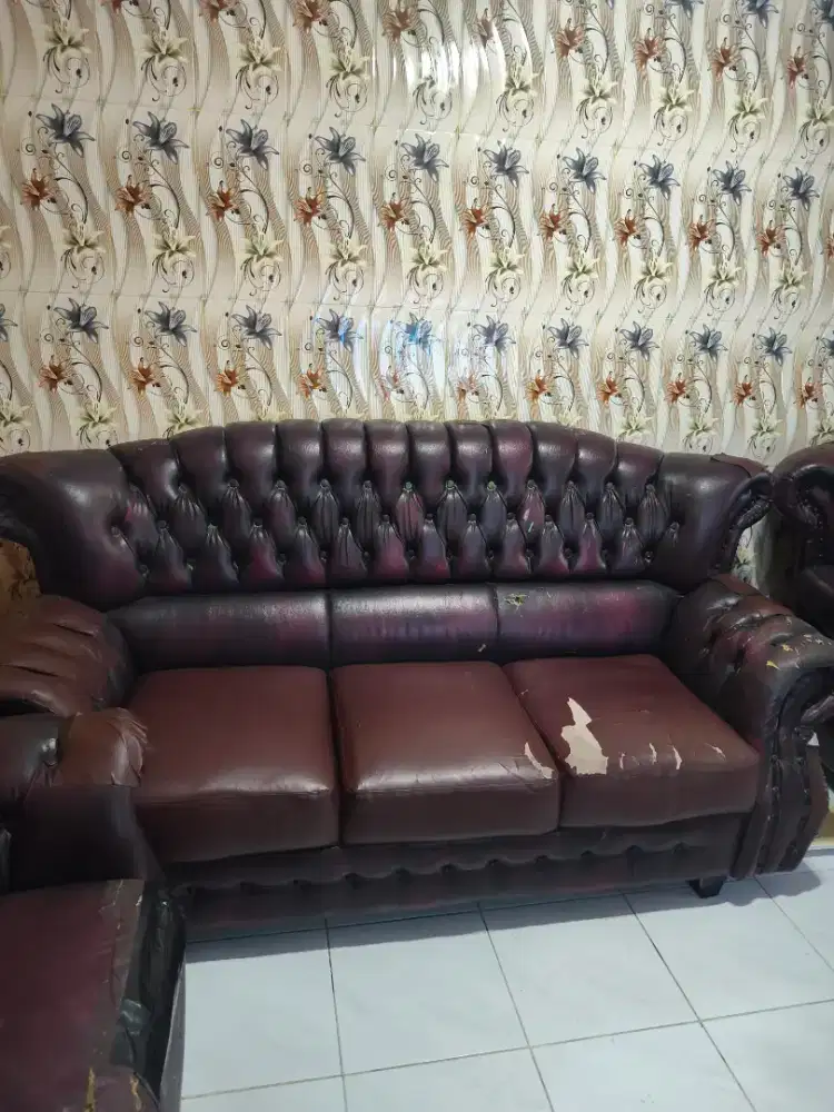 Sofa Jaguar kulit Oscar Dijual Cepat