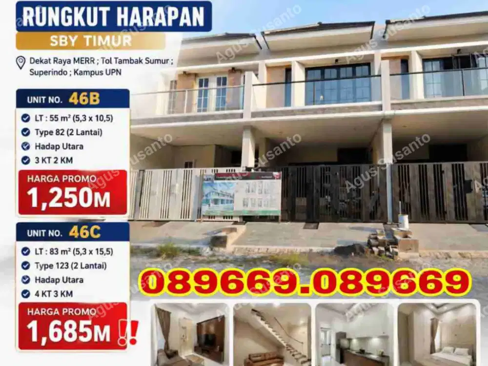NEW Rungkut Harapan dkt Medokan Baruk Pandugo Nginden