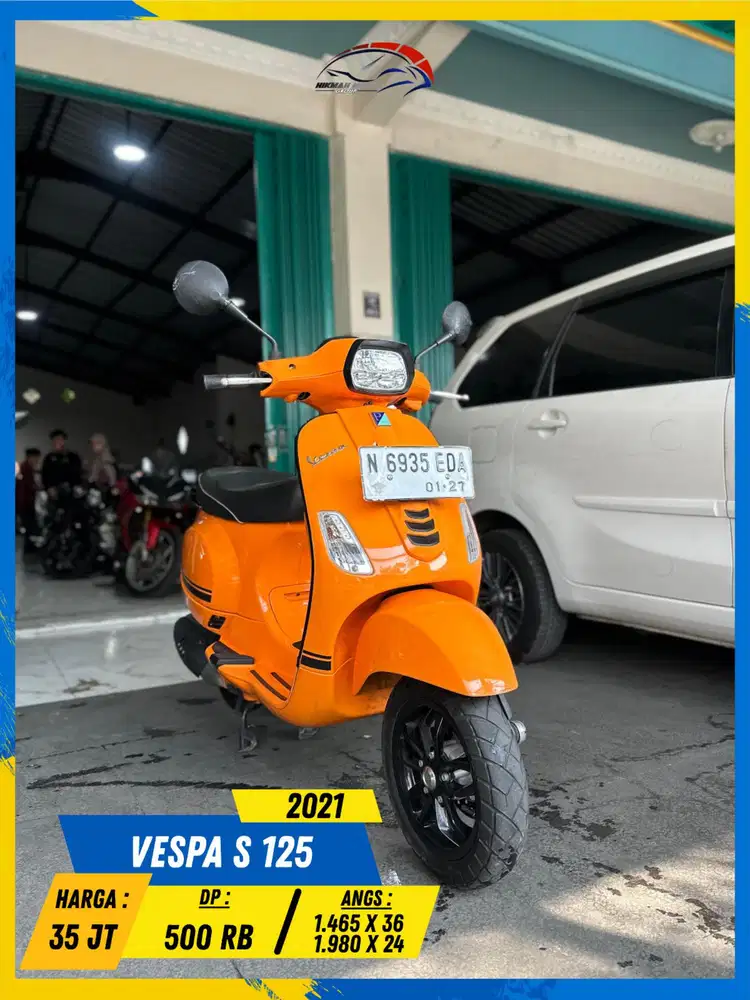 PIAGGIO VESPA S 125 2021 NDANG PANTAU BOLOH HIKMAH MOTOR KEPUH MALANG