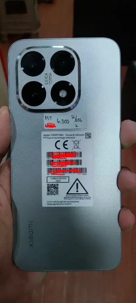XIAOMI 15T 12/256GB SILVER - KONDISI LIKE NEW