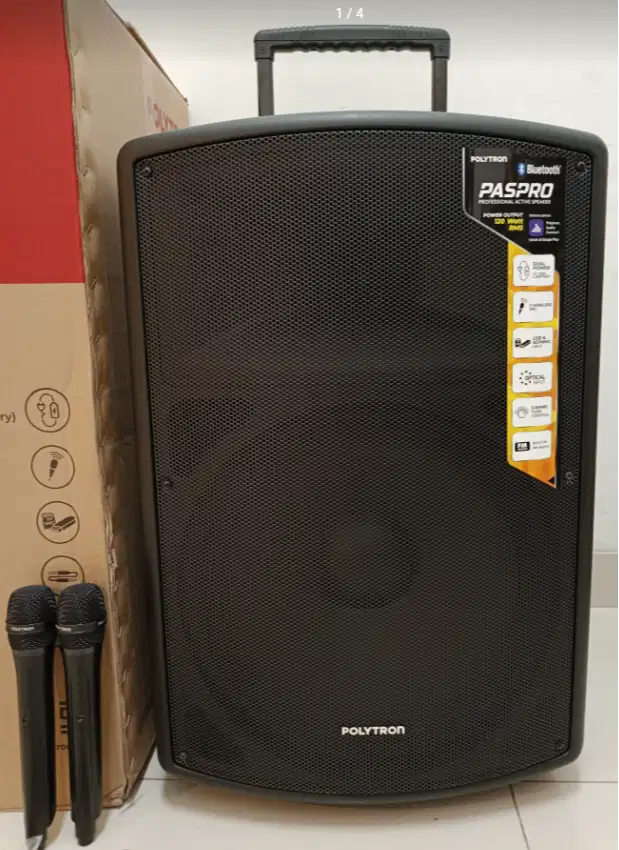 POLYTRON Professional Speaker Portable 15 Inch PAS PRO15F3