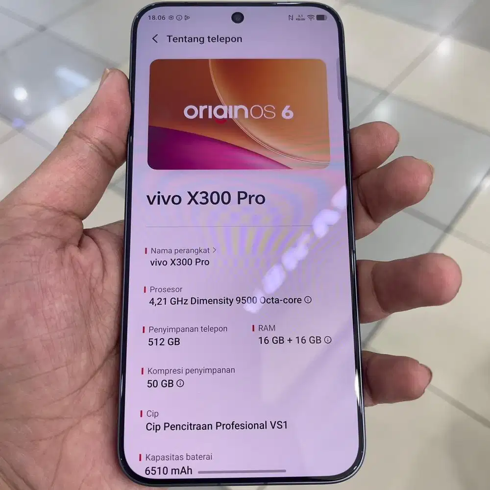 Vivo x300 pro ram 16 / 512 resmi fullset original des 27