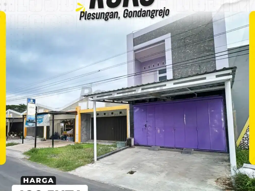 Ruko 2 Lantai Siap Pakai Di Plesungan Cocok Untuk Kantor/Usaha, Strategis