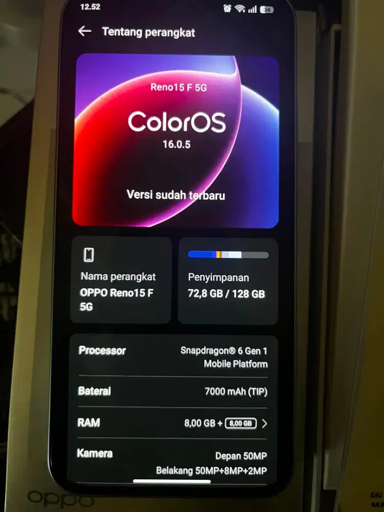 OppoReno15 F Ram 8/128