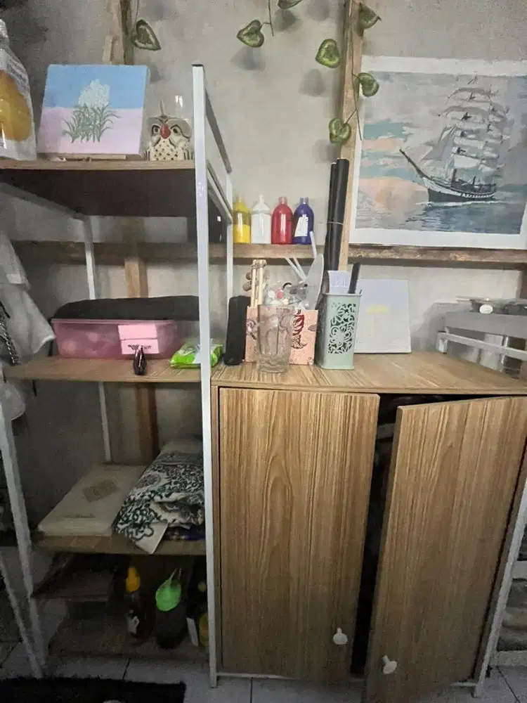 Di jual meja lemari minimalis serbaguna