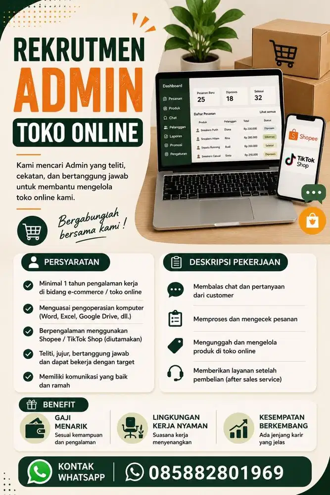 Admin online shop