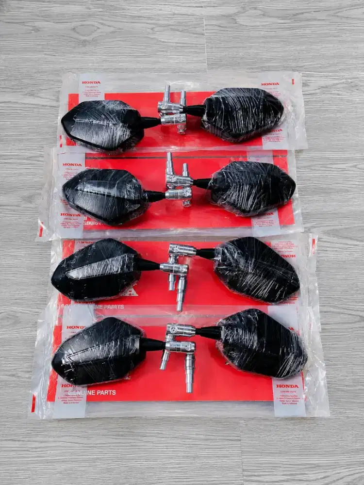Spion Original model luster breket CNC Silver & Hitam universal