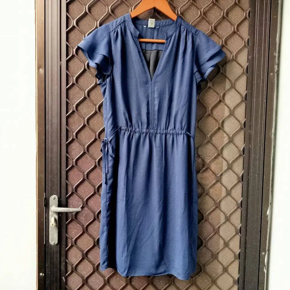 Dress Biru Navy Wanita