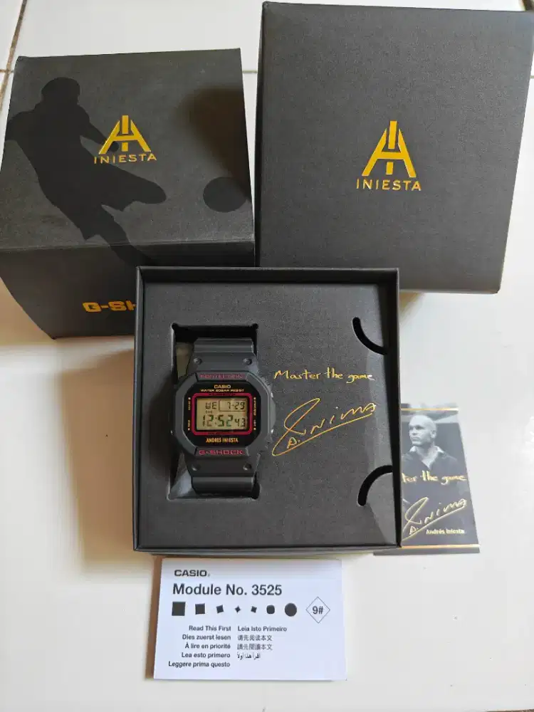 Casio G-Shock DW-5600AI-1DR Andrés Iniesta Signature Limited Edition