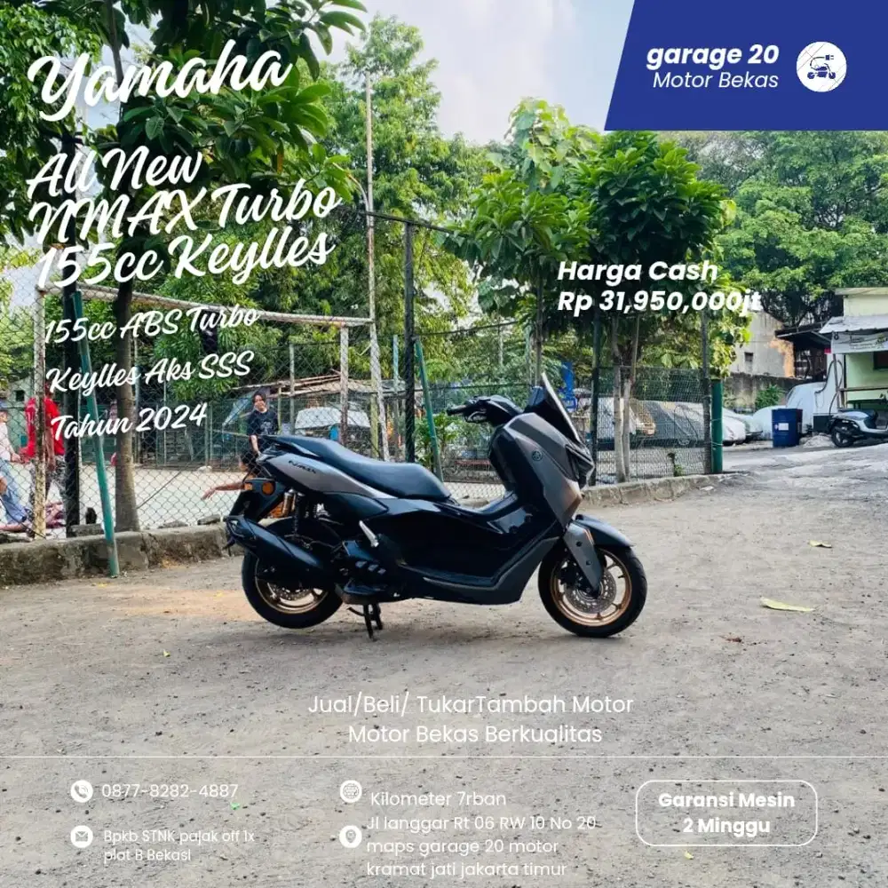 Yamaha All New Nmax turbo 155cc keylles aks sss fi Tahun 2024