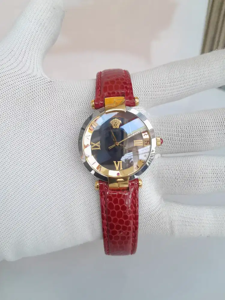 Jam Versace Revive Red Quartz Unisex Original