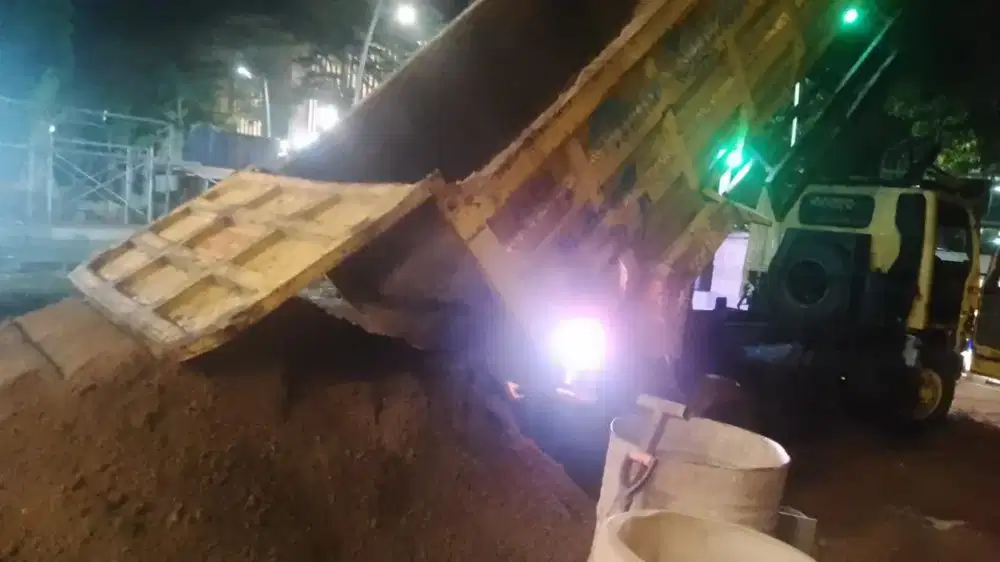 Batu belah sirdam batu kapur pasir urug pasir bangka