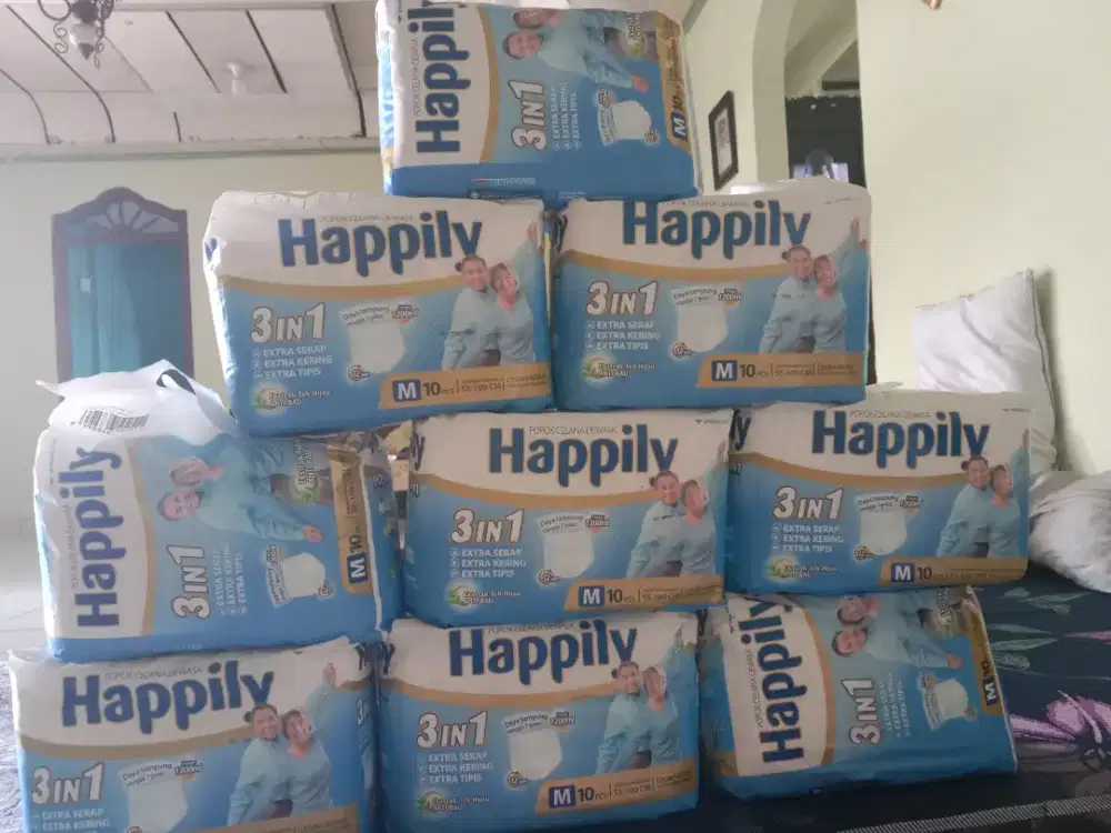 Popok/ Pampers Celana Dewasa & Lansia Happily
