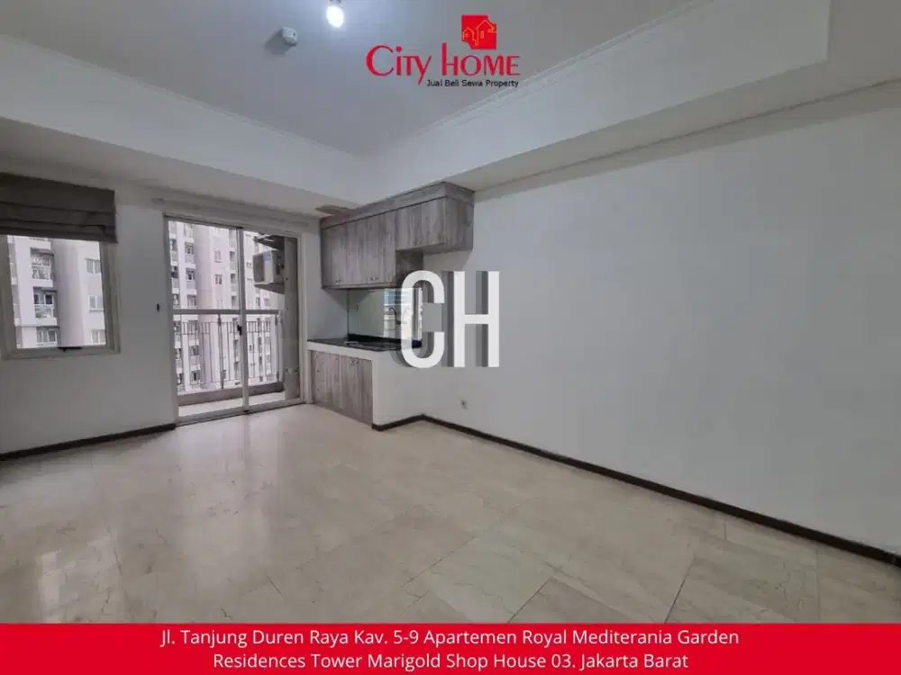 Disewakan - 2+1 BR Unfurnished Royal Mediterania Garden Apt at Podomoro City