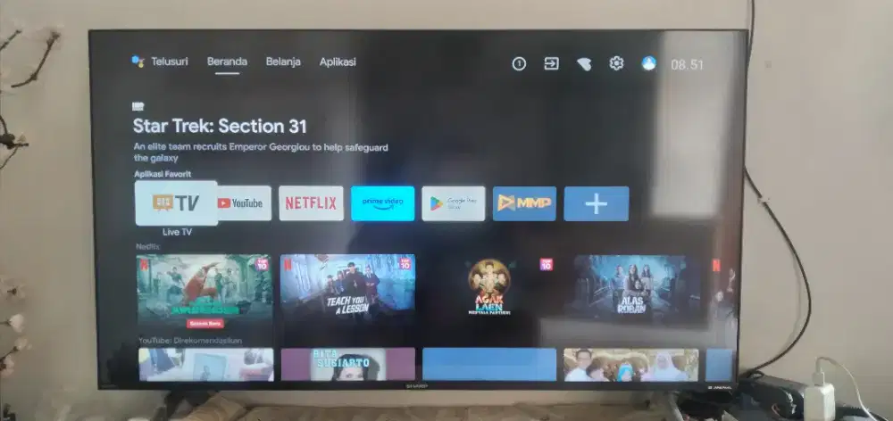 TV android LED SHARP 4T-C42DK1I 
42 inch