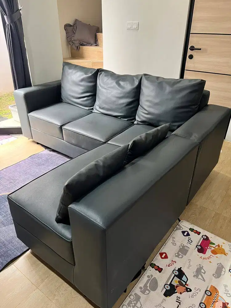 Sofa L Besar Abu