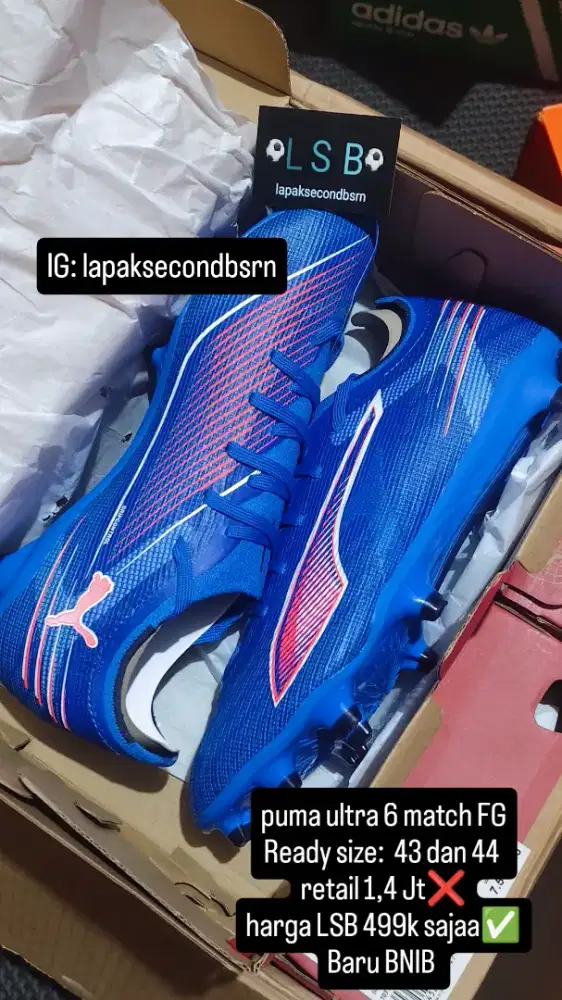 sepatu bola puma ultra 6 match FG