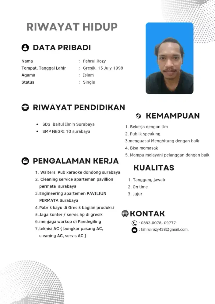 Cari kerja teknisi AC atau lainya