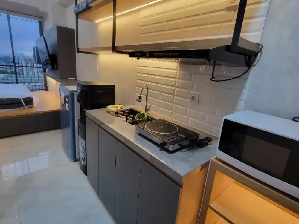 Apartemen Studio Brand New Full Furnished di Pakuwon Residences Bekasi – Strata Milik, Akses Langsung Pakuwon Mall