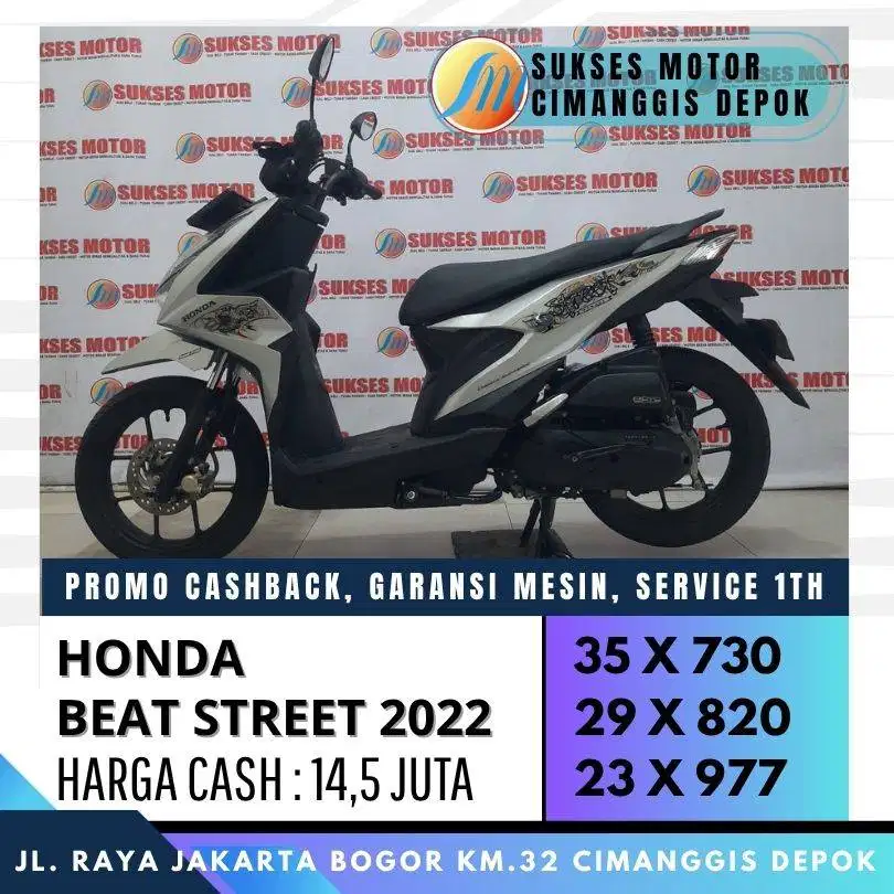 HONDA BEAT STREET ESP 2022 SILVER MULUS CASH KREDIT CC/PAYLATER BISA