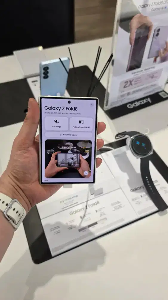 SAMSUNG PO ZFOLD 8 5G 12/512&1TB FREE CASE+GIFT GARANSI RESMI 1TH