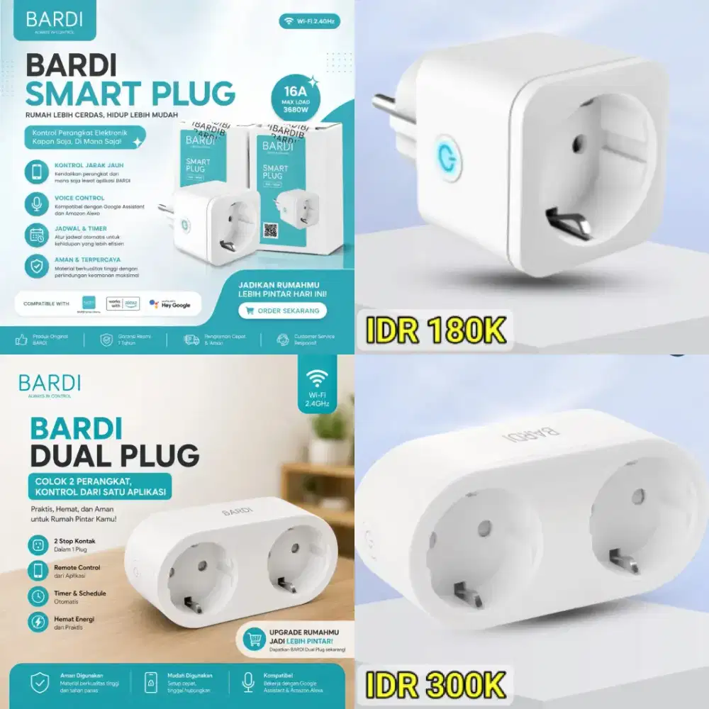 Smart Plug BARDI Alat Listrik Multifungsi